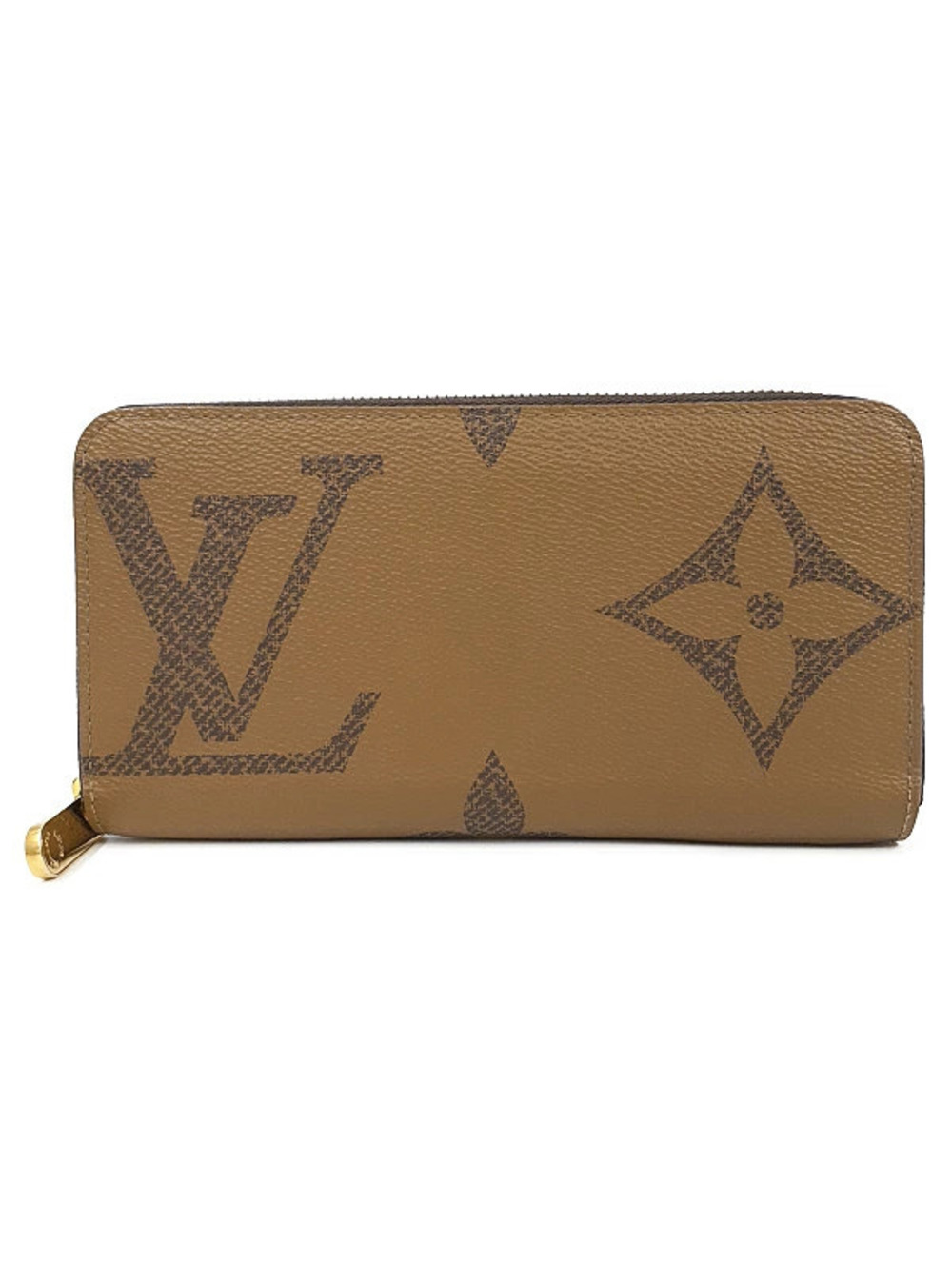 Louis Vuitton Giant Monogram Reverse Zippy Wallet Round Zipper Long